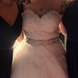Bhldn wedding dress belt